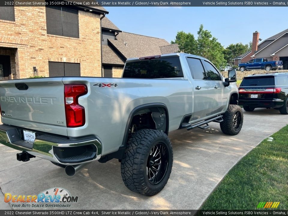 2022 Chevrolet Silverado 3500HD LTZ Crew Cab 4x4 Silver Ice Metallic / Gideon/­Very Dark Atmosphere Photo #5