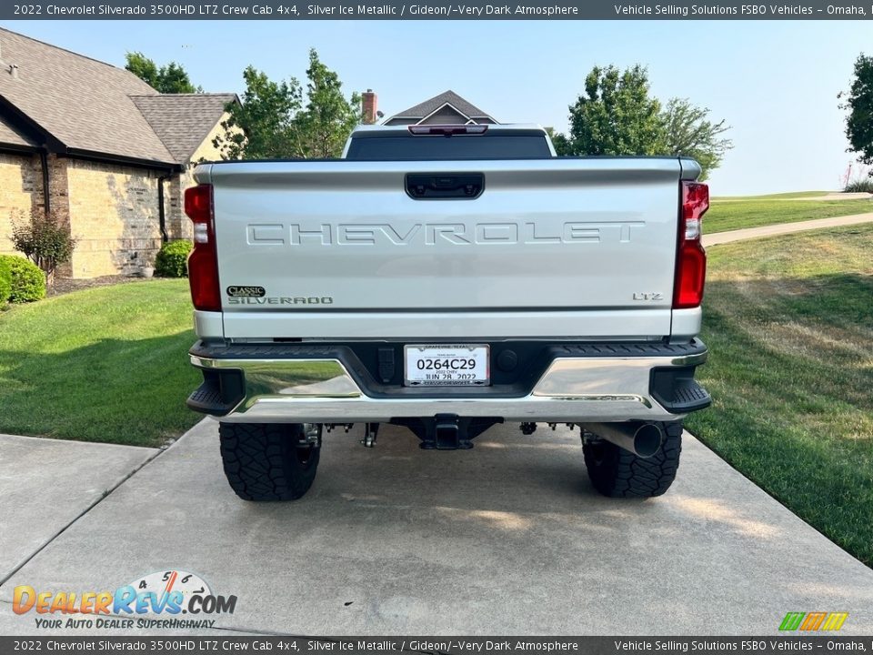 2022 Chevrolet Silverado 3500HD LTZ Crew Cab 4x4 Silver Ice Metallic / Gideon/­Very Dark Atmosphere Photo #6