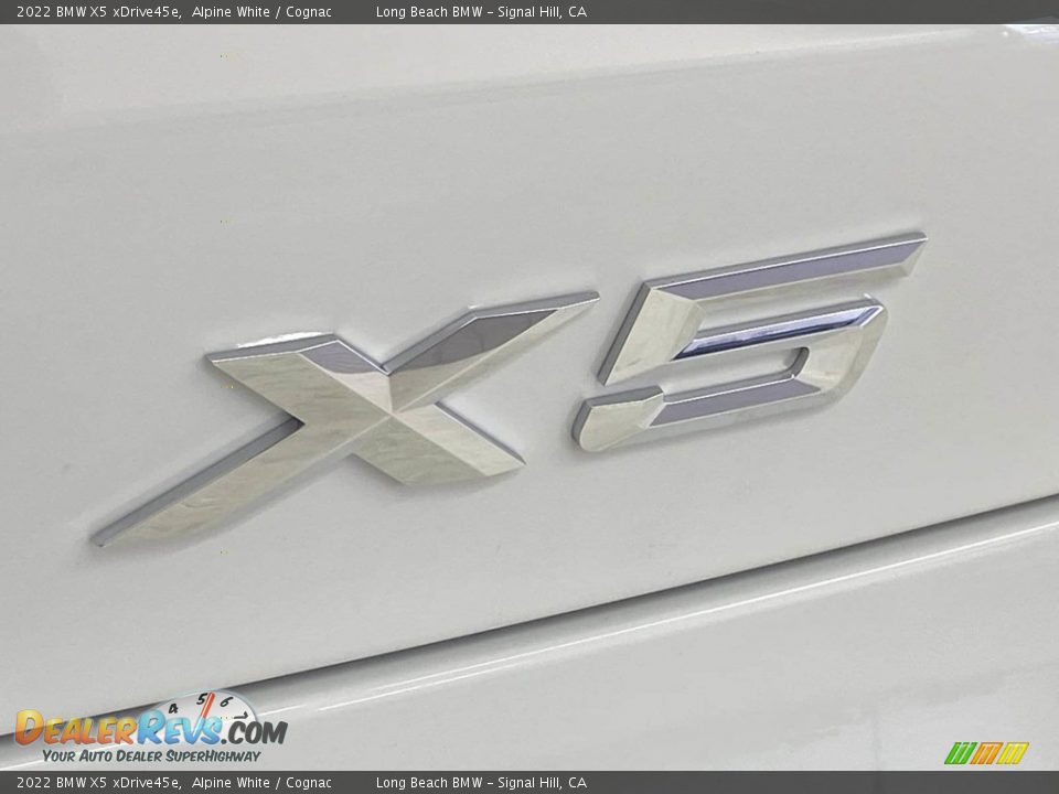 2022 BMW X5 xDrive45e Alpine White / Cognac Photo #8
