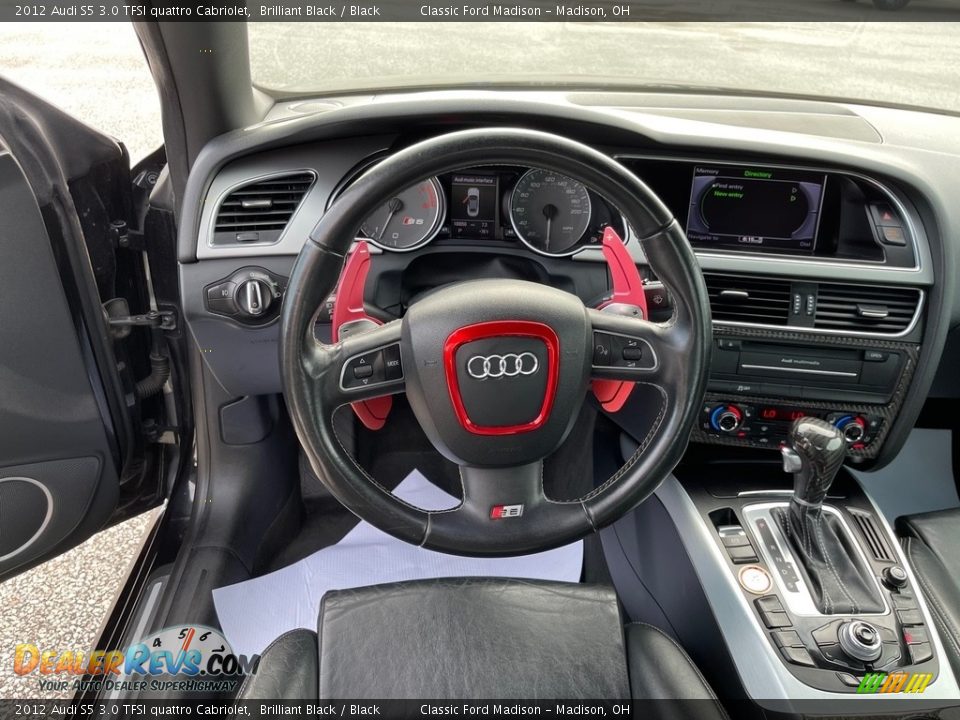 2012 Audi S5 3.0 TFSI quattro Cabriolet Steering Wheel Photo #9