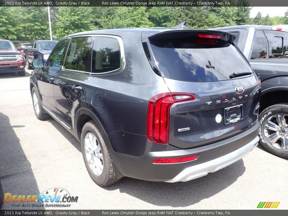 2021 Kia Telluride LX AWD Gravity Gray / Black Photo #4