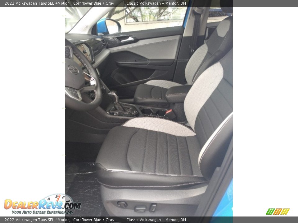 2022 Volkswagen Taos SEL 4Motion Cornflower Blue / Gray Photo #2