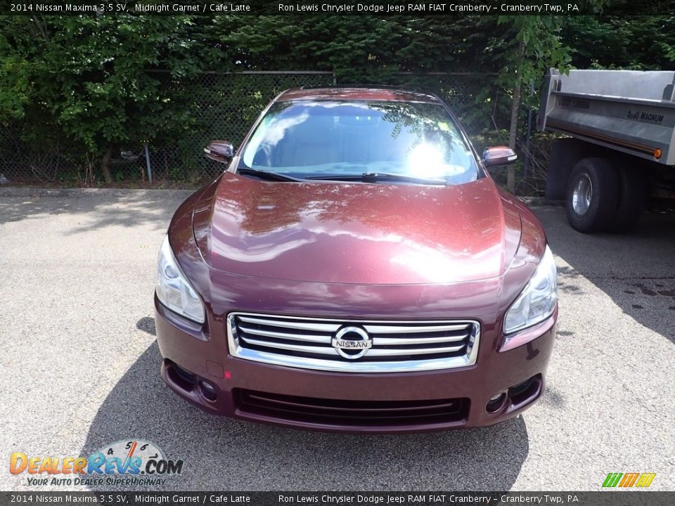 2014 Nissan Maxima 3.5 SV Midnight Garnet / Cafe Latte Photo #2