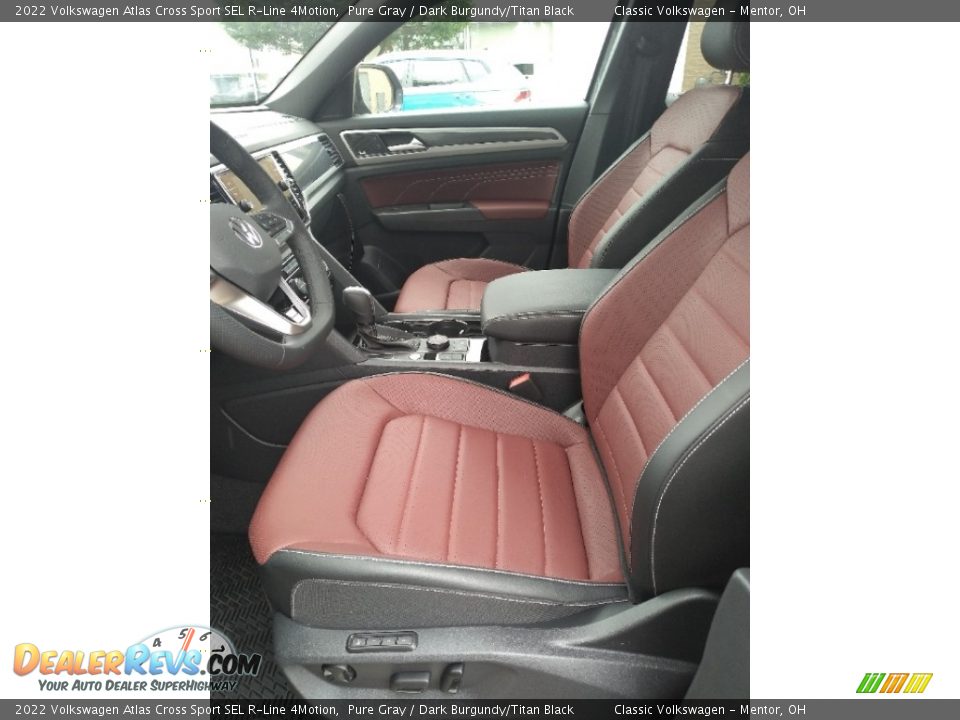 Dark Burgundy/Titan Black Interior - 2022 Volkswagen Atlas Cross Sport SEL R-Line 4Motion Photo #2