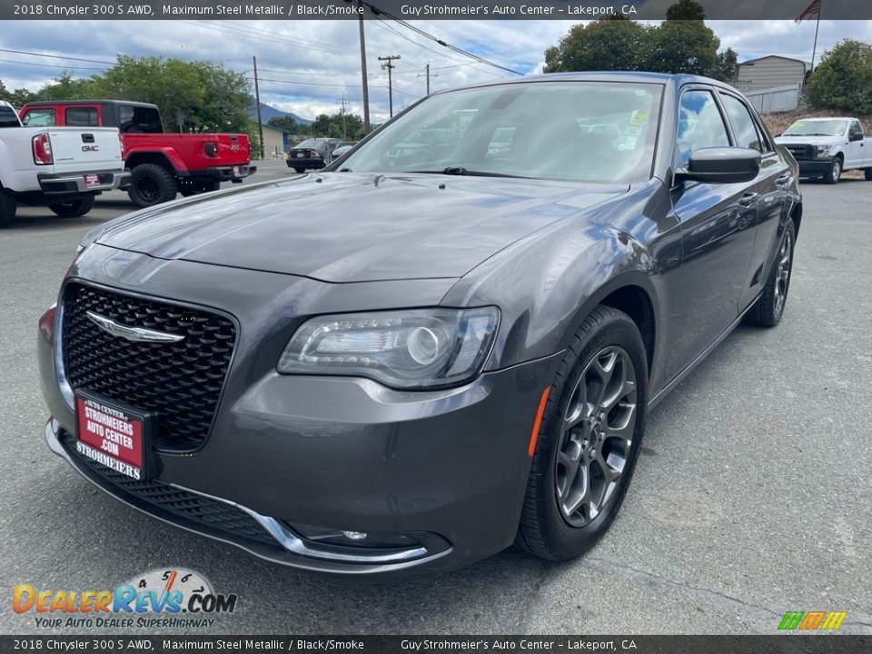 2018 Chrysler 300 S AWD Maximum Steel Metallic / Black/Smoke Photo #1