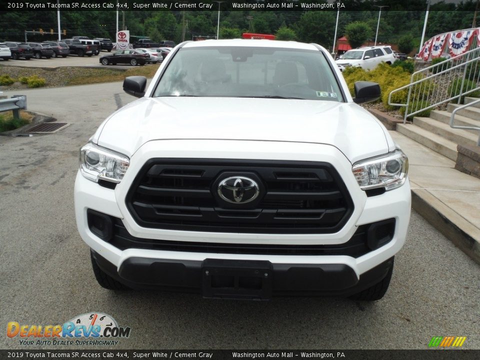 2019 Toyota Tacoma SR Access Cab 4x4 Super White / Cement Gray Photo #12