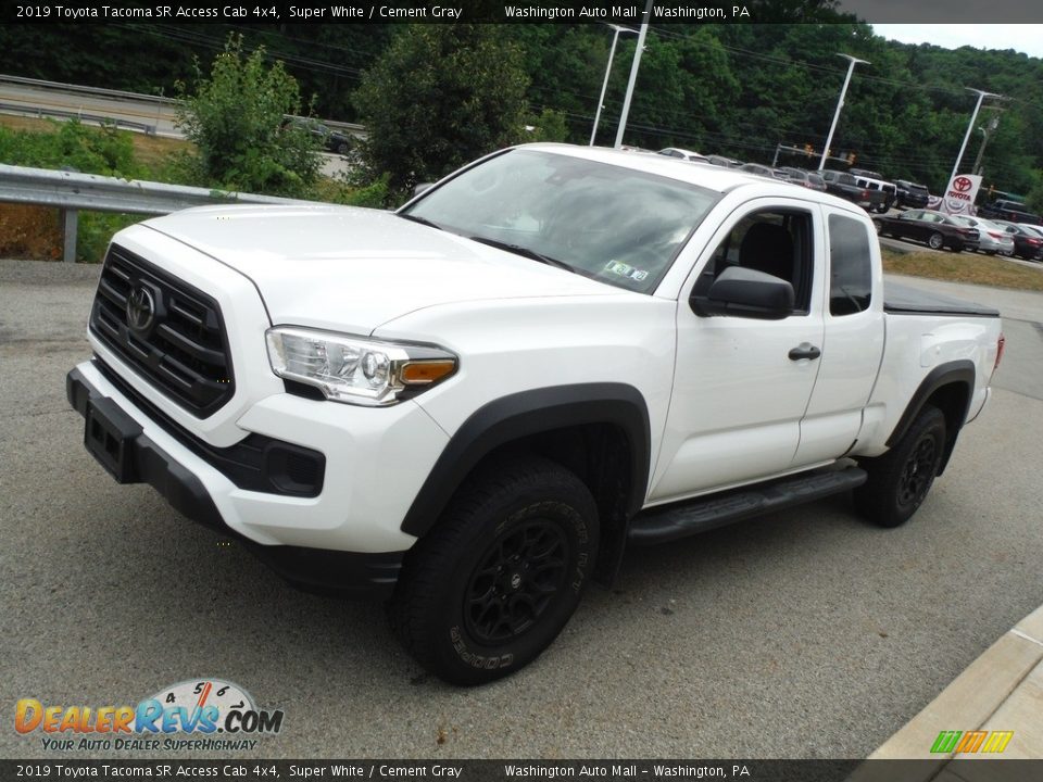 2019 Toyota Tacoma SR Access Cab 4x4 Super White / Cement Gray Photo #13