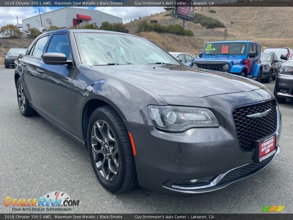 2018 Chrysler 300 S AWD Maximum Steel Metallic / Black/Smoke Photo #3