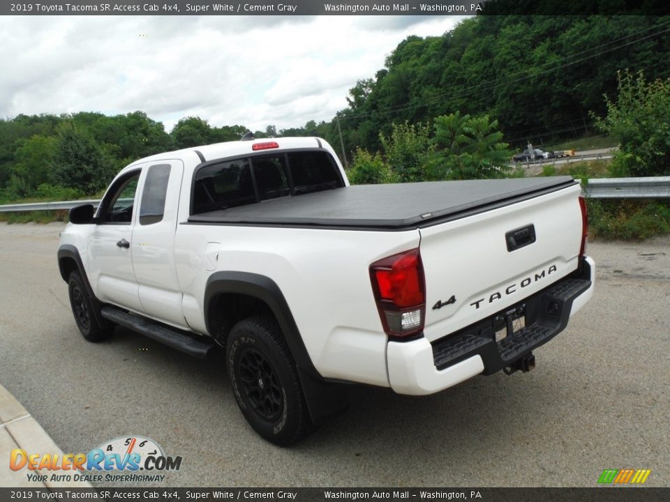 2019 Toyota Tacoma SR Access Cab 4x4 Super White / Cement Gray Photo #15