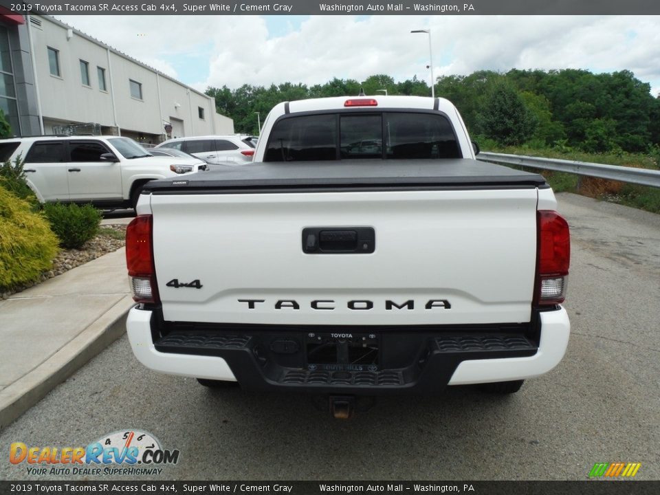 2019 Toyota Tacoma SR Access Cab 4x4 Super White / Cement Gray Photo #16