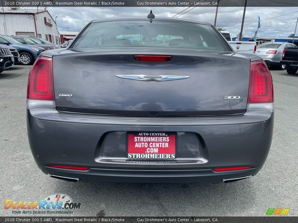 2018 Chrysler 300 S AWD Maximum Steel Metallic / Black/Smoke Photo #6