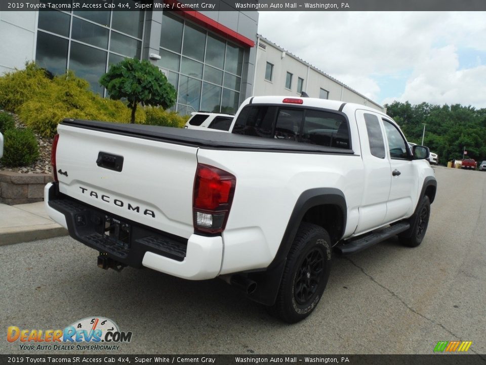 2019 Toyota Tacoma SR Access Cab 4x4 Super White / Cement Gray Photo #17