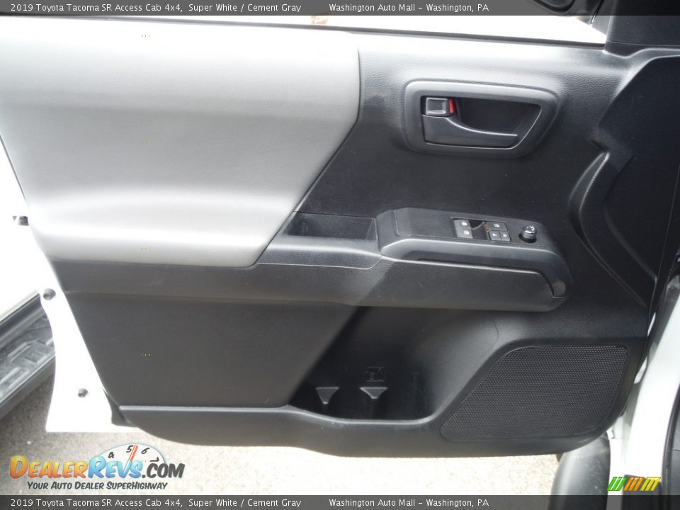 2019 Toyota Tacoma SR Access Cab 4x4 Super White / Cement Gray Photo #23