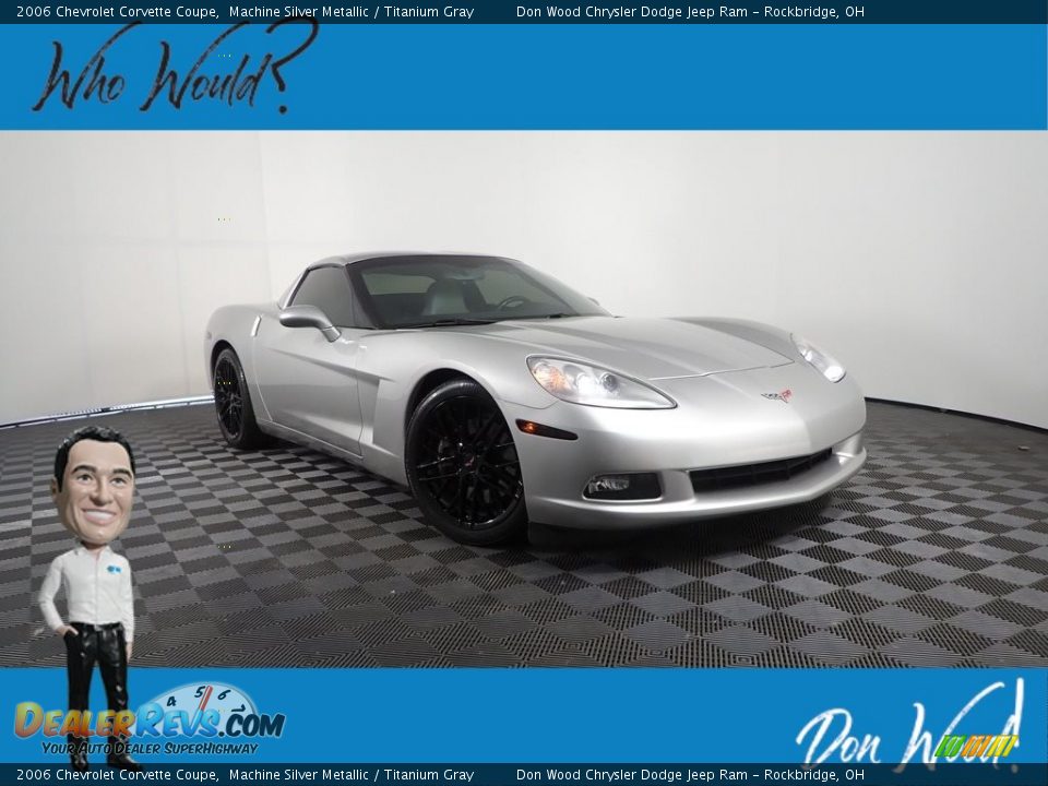 2006 Chevrolet Corvette Coupe Machine Silver Metallic / Titanium Gray Photo #1