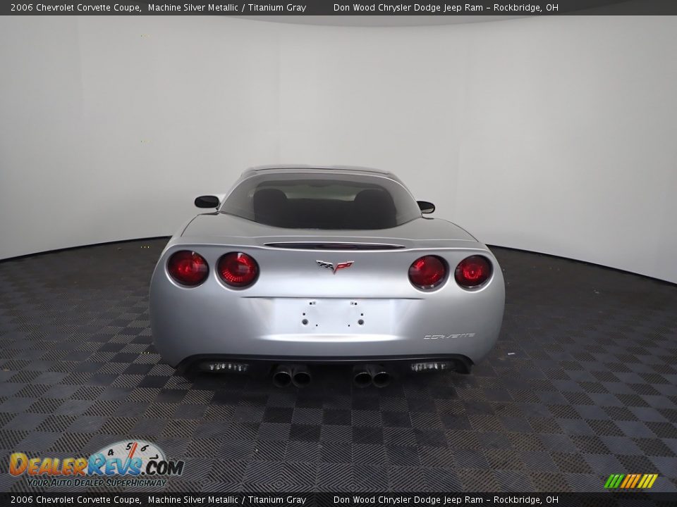2006 Chevrolet Corvette Coupe Machine Silver Metallic / Titanium Gray Photo #6
