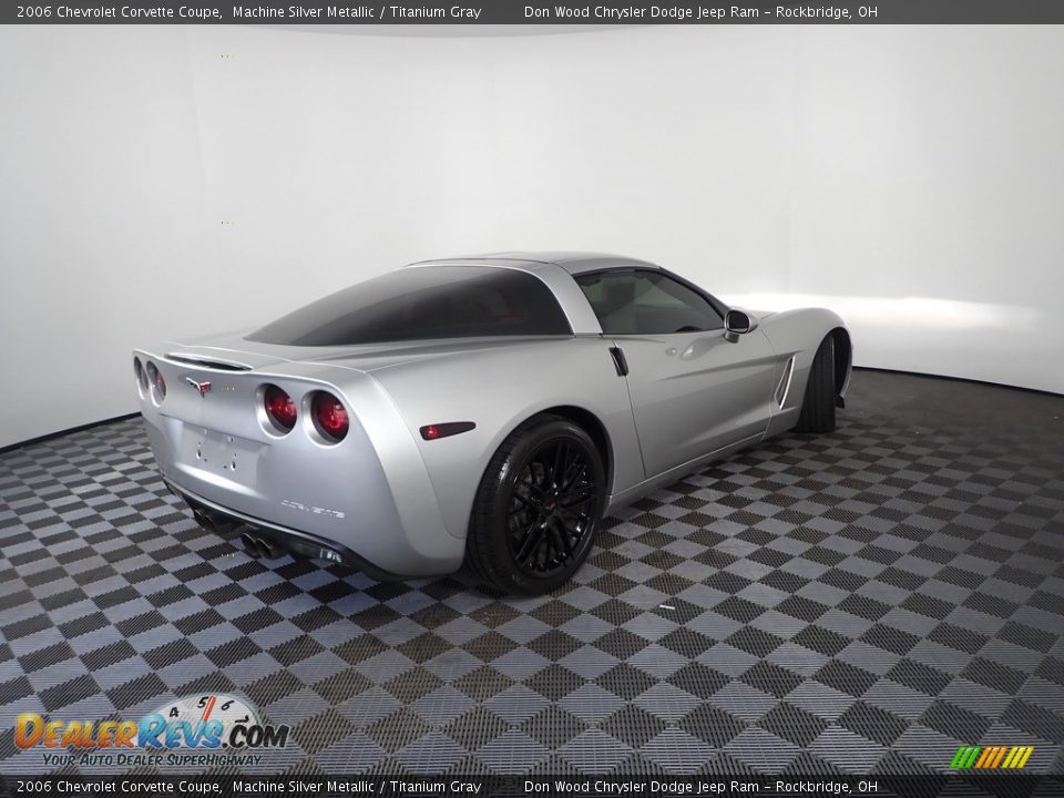 2006 Chevrolet Corvette Coupe Machine Silver Metallic / Titanium Gray Photo #9