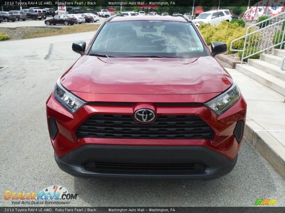 2019 Toyota RAV4 LE AWD Ruby Flare Pearl / Black Photo #10