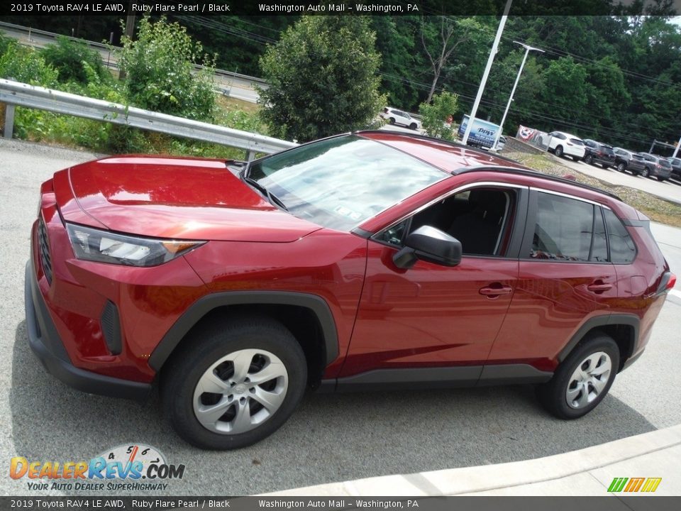 2019 Toyota RAV4 LE AWD Ruby Flare Pearl / Black Photo #12