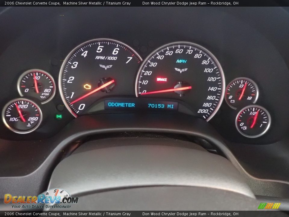 2006 Chevrolet Corvette Coupe Gauges Photo #15