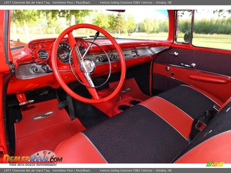 Red/Black Interior - 1957 Chevrolet Bel Air Hard Top Photo #3