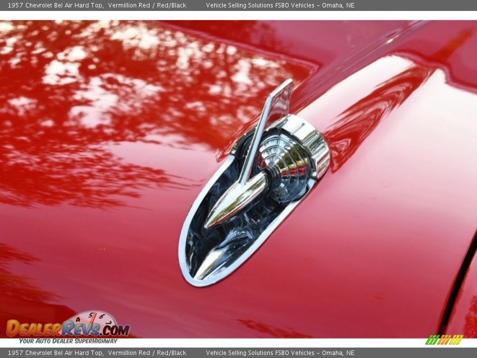 1957 Chevrolet Bel Air Hard Top Vermillion Red / Red/Black Photo #8