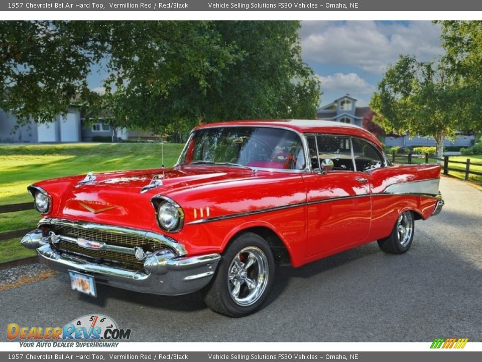 Vermillion Red 1957 Chevrolet Bel Air Hard Top Photo #14