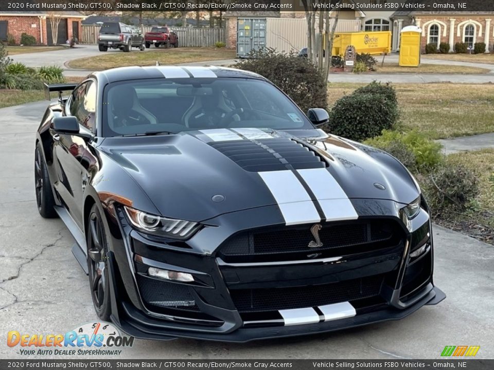 2020 Ford Mustang Shelby GT500 Shadow Black / GT500 Recaro/Ebony/Smoke Gray Accents Photo #1