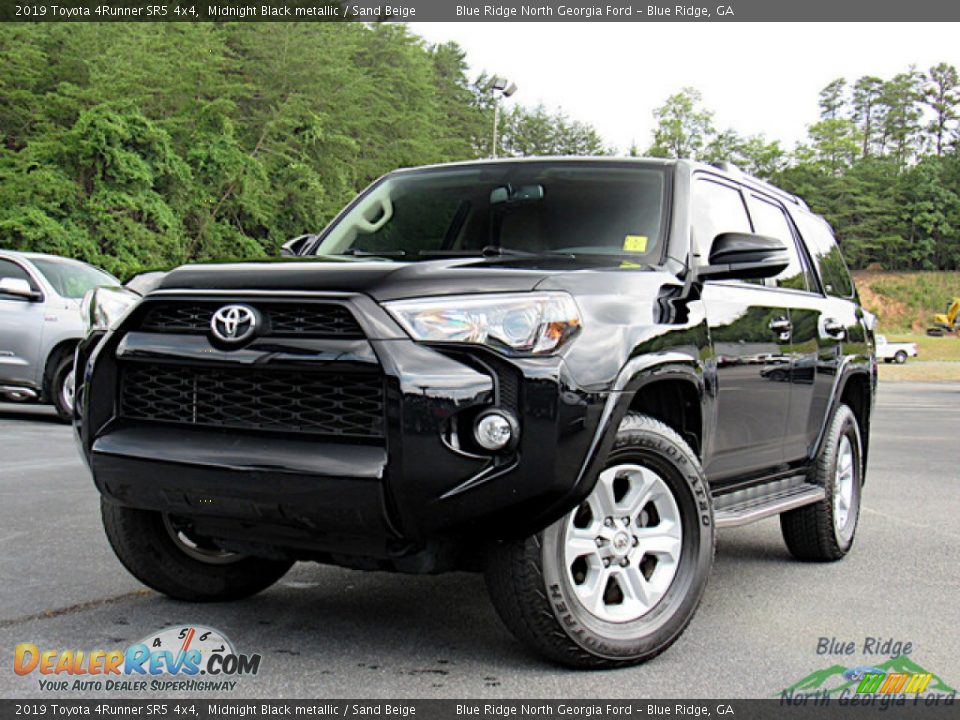 2019 Toyota 4Runner SR5 4x4 Midnight Black metallic / Sand Beige Photo #1