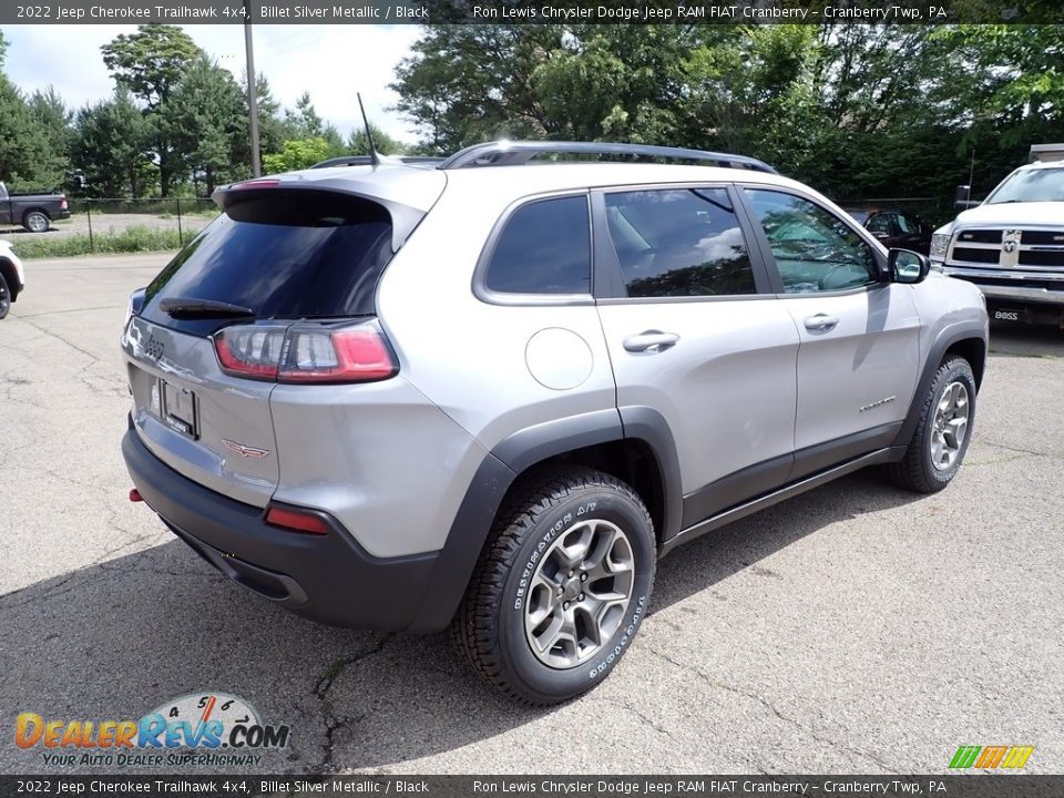 2022 Jeep Cherokee Trailhawk 4x4 Billet Silver Metallic / Black Photo #5