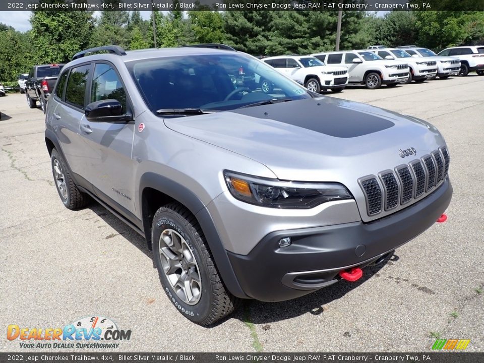 2022 Jeep Cherokee Trailhawk 4x4 Billet Silver Metallic / Black Photo #7