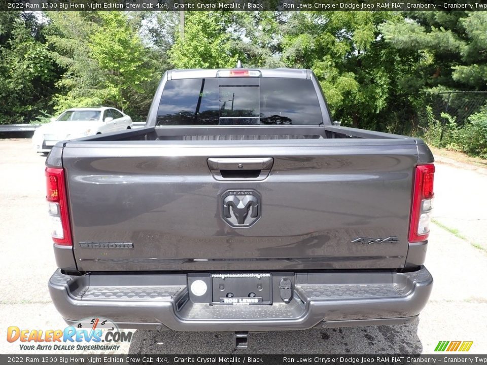2022 Ram 1500 Big Horn Night Edition Crew Cab 4x4 Granite Crystal Metallic / Black Photo #4