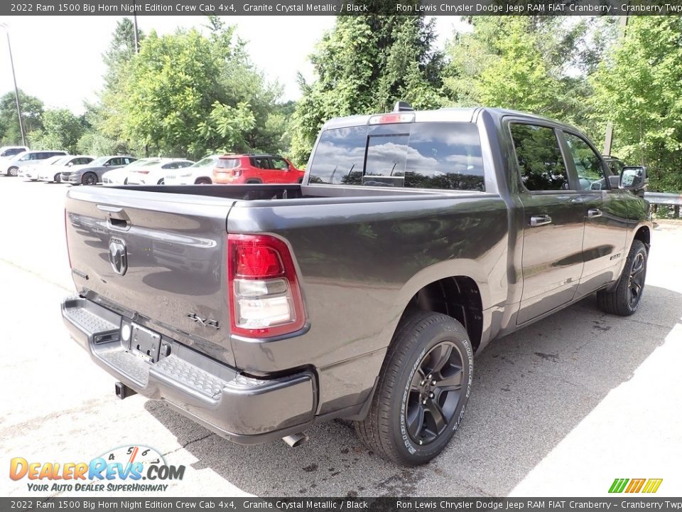 2022 Ram 1500 Big Horn Night Edition Crew Cab 4x4 Granite Crystal Metallic / Black Photo #6