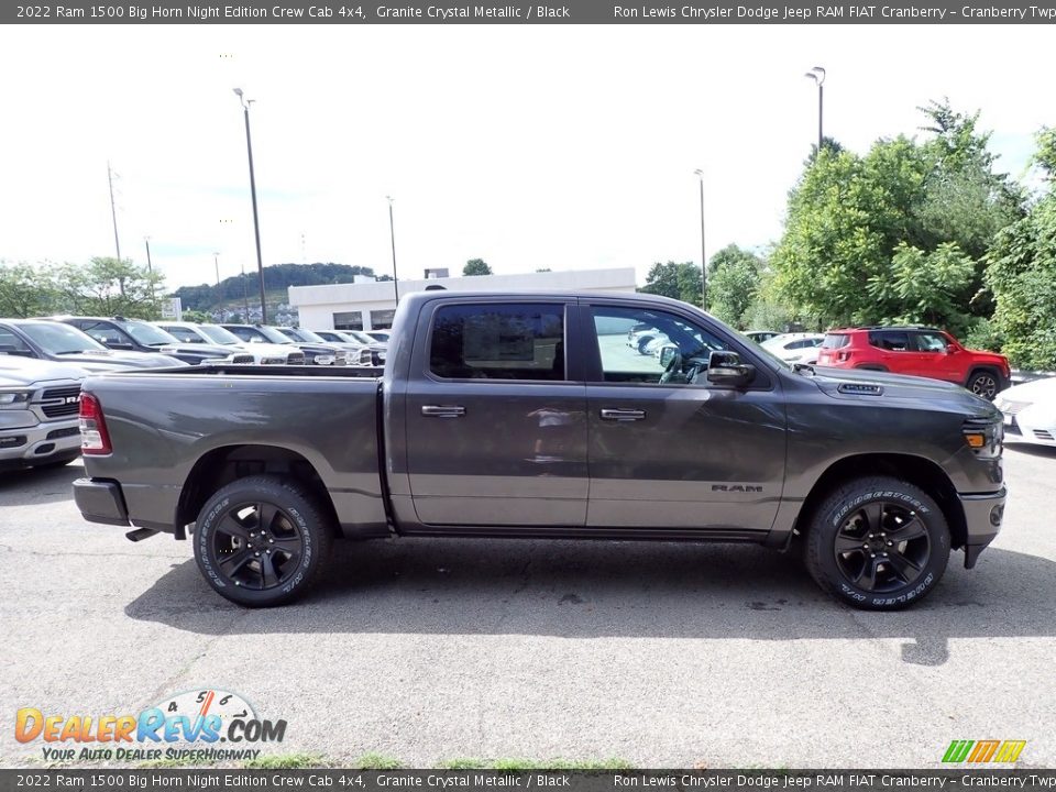 2022 Ram 1500 Big Horn Night Edition Crew Cab 4x4 Granite Crystal Metallic / Black Photo #7