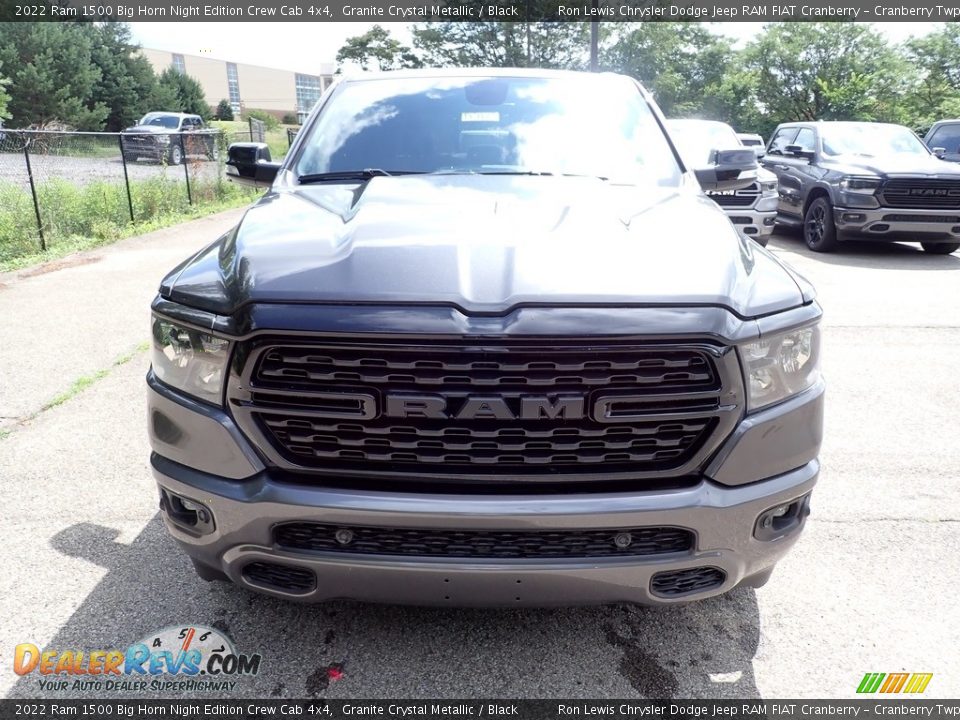 2022 Ram 1500 Big Horn Night Edition Crew Cab 4x4 Granite Crystal Metallic / Black Photo #9