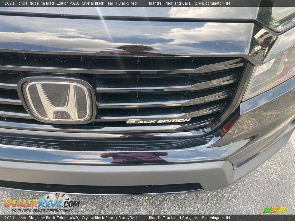 2021 Honda Ridgeline Black Edition AWD Crystal Black Pearl / Black/Red Photo #9