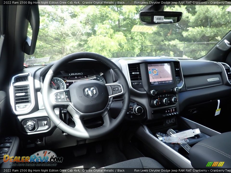 2022 Ram 1500 Big Horn Night Edition Crew Cab 4x4 Granite Crystal Metallic / Black Photo #13