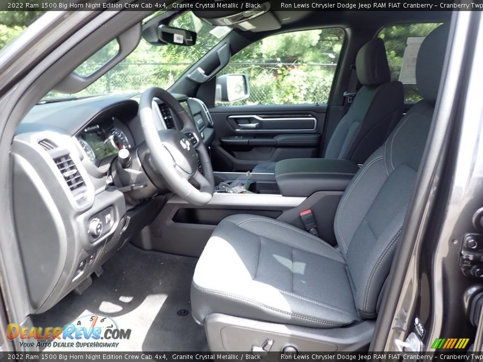 2022 Ram 1500 Big Horn Night Edition Crew Cab 4x4 Granite Crystal Metallic / Black Photo #14