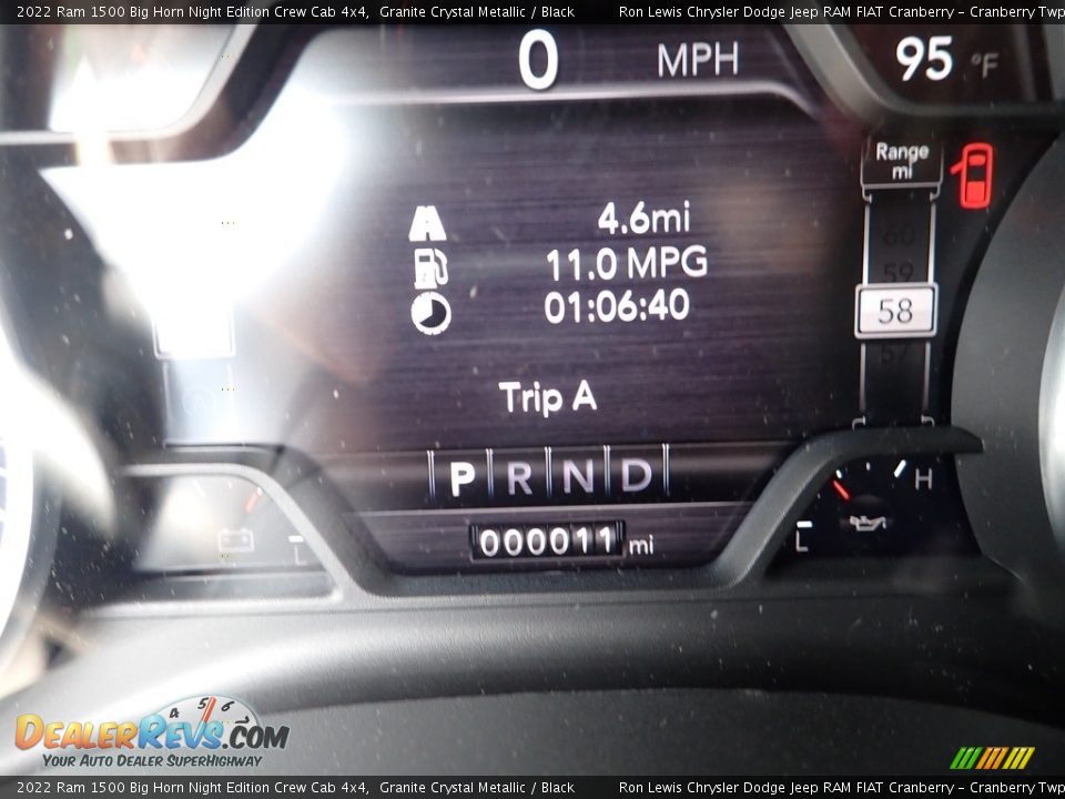2022 Ram 1500 Big Horn Night Edition Crew Cab 4x4 Granite Crystal Metallic / Black Photo #17