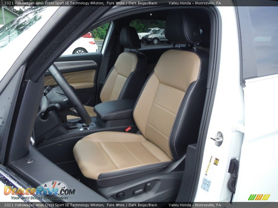 2021 Volkswagen Atlas Cross Sport SE Technology 4Motion Pure White / Dark Beige/Black Photo #15
