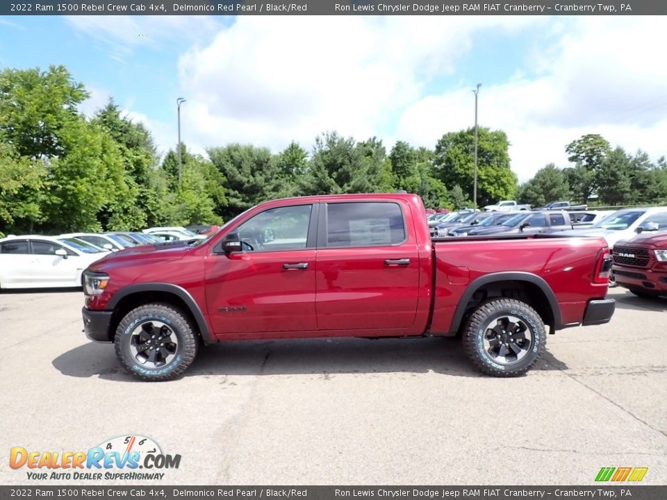 Delmonico Red Pearl 2022 Ram 1500 Rebel Crew Cab 4x4 Photo #2