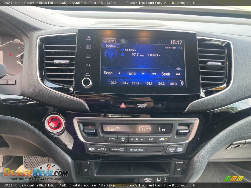 2021 Honda Ridgeline Black Edition AWD Crystal Black Pearl / Black/Red Photo #19