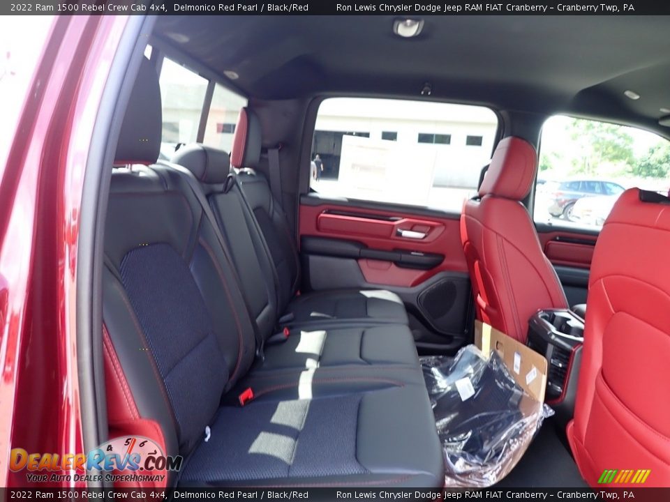 Rear Seat of 2022 Ram 1500 Rebel Crew Cab 4x4 Photo #11