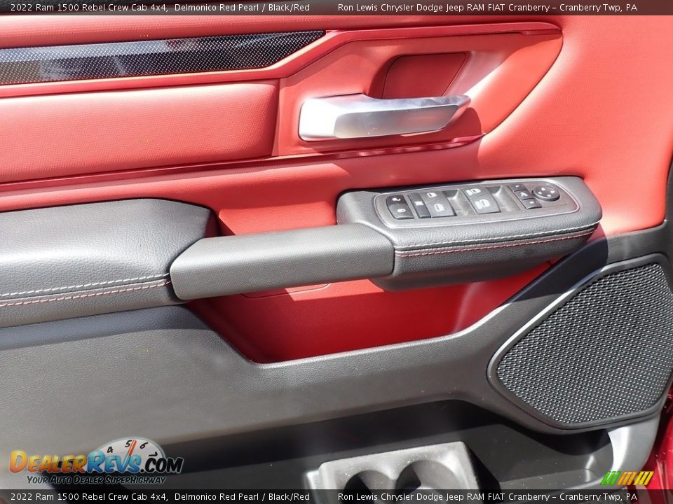 2022 Ram 1500 Rebel Crew Cab 4x4 Delmonico Red Pearl / Black/Red Photo #15