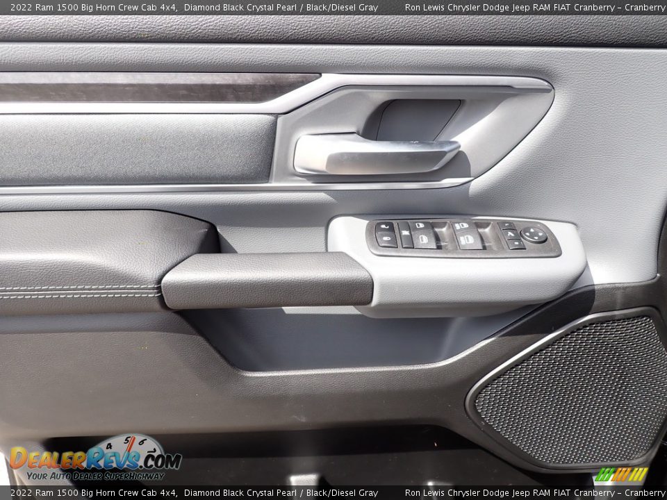 2022 Ram 1500 Big Horn Crew Cab 4x4 Diamond Black Crystal Pearl / Black/Diesel Gray Photo #15