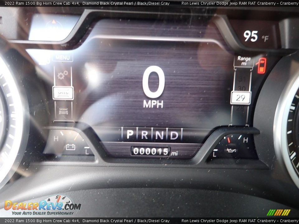 2022 Ram 1500 Big Horn Crew Cab 4x4 Diamond Black Crystal Pearl / Black/Diesel Gray Photo #17