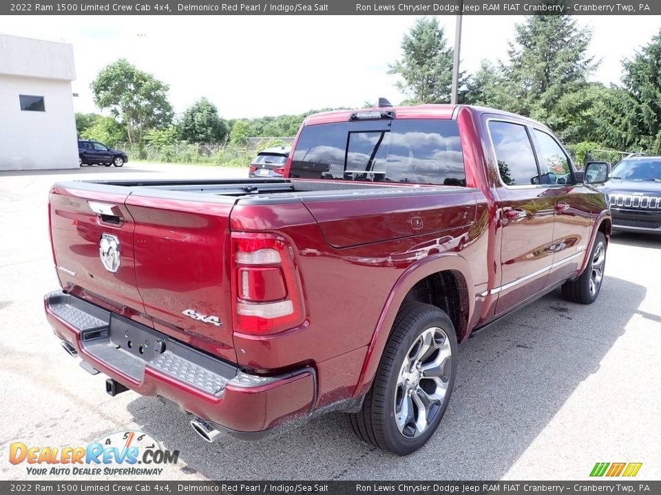 2022 Ram 1500 Limited Crew Cab 4x4 Delmonico Red Pearl / Indigo/Sea Salt Photo #5