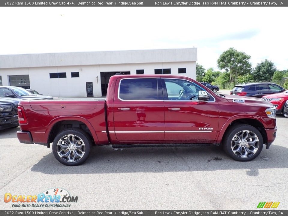2022 Ram 1500 Limited Crew Cab 4x4 Delmonico Red Pearl / Indigo/Sea Salt Photo #6