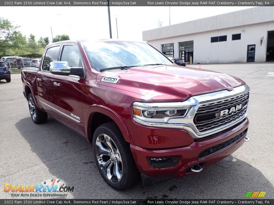 2022 Ram 1500 Limited Crew Cab 4x4 Delmonico Red Pearl / Indigo/Sea Salt Photo #7