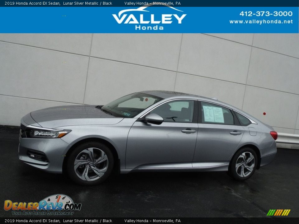 2019 Honda Accord EX Sedan Lunar Silver Metallic / Black Photo #2