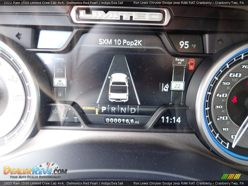 2022 Ram 1500 Limited Crew Cab 4x4 Delmonico Red Pearl / Indigo/Sea Salt Photo #17